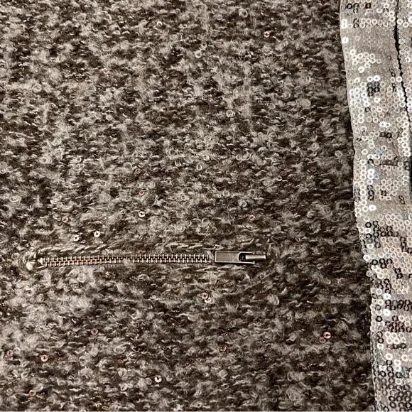 Banana Republic Mohair Blend Sequin-Trim Sweater Jacket - Size M - Picture 3 of 6